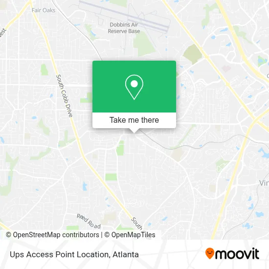 Ups Access Point Location map