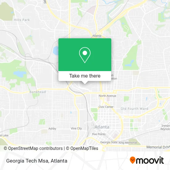 Georgia Tech Msa map