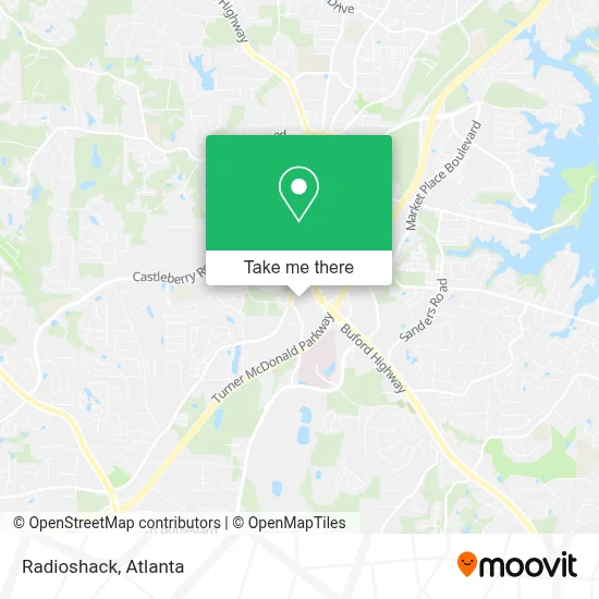 Radioshack map