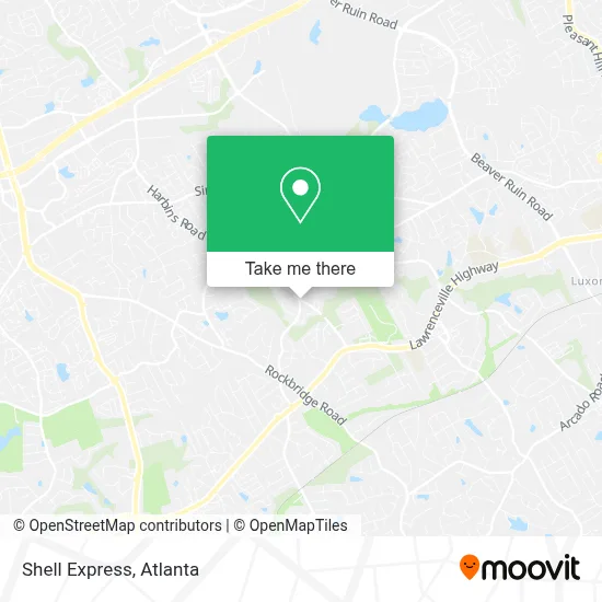 Shell Express map