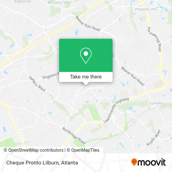 Cheque Pronto Lilburn map