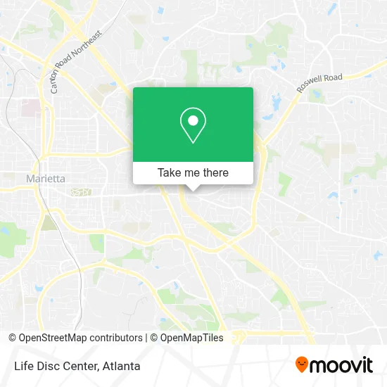 Life Disc Center map