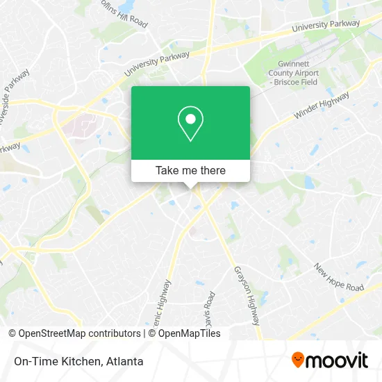 On-Time Kitchen map
