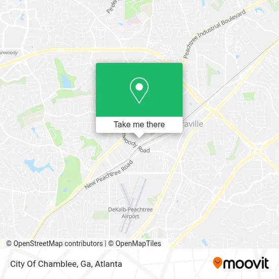 City Of Chamblee, Ga map
