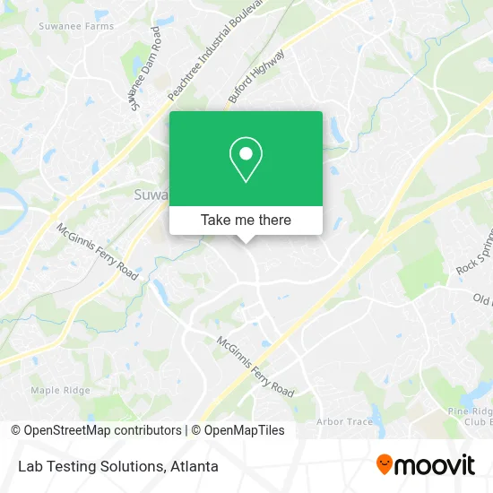 Lab Testing Solutions map