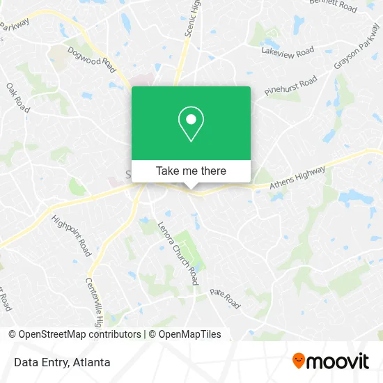 Data Entry map