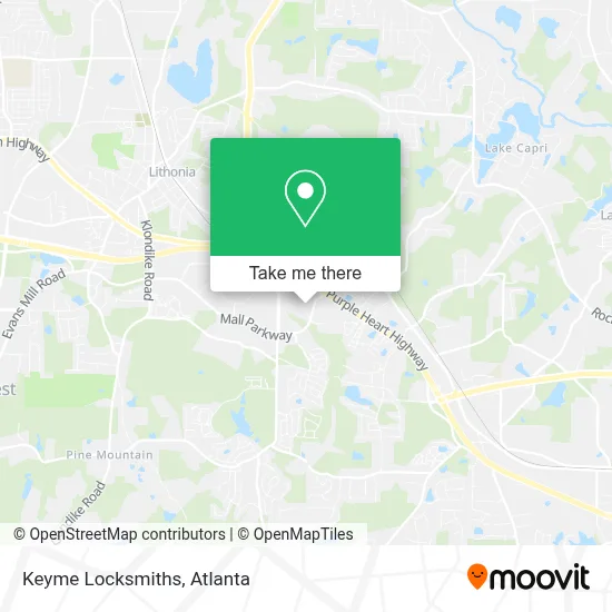 Keyme Locksmiths map