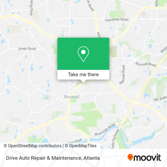 Drive Auto Repair & Maintenance map