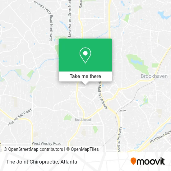 The Joint Chiropractic map