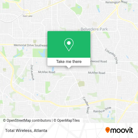 Total Wireless map