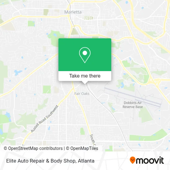 Elite Auto Repair & Body Shop map