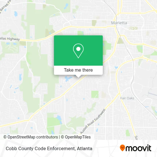Cobb County Code Enforcement map