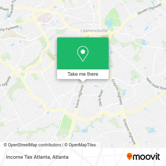 Income Tax Atlanta map