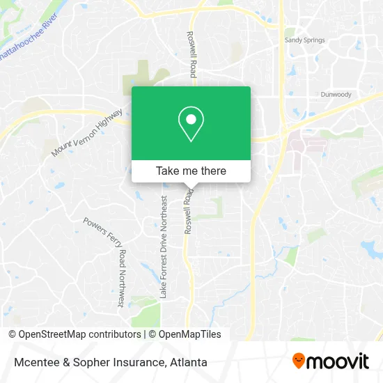 Mcentee & Sopher Insurance map