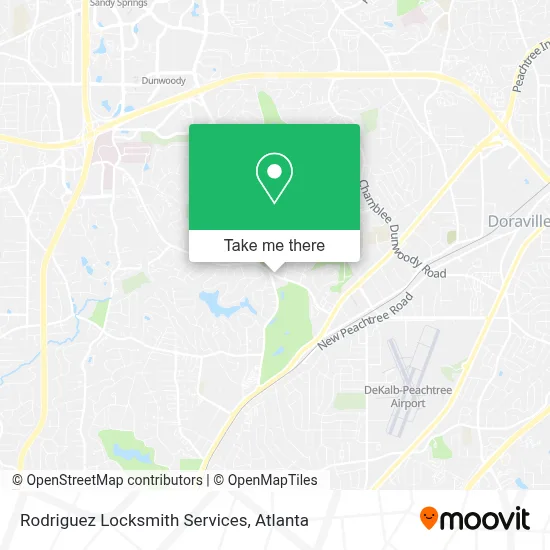 Rodriguez Locksmith Services map