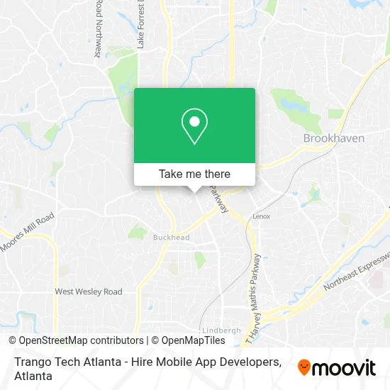 Trango Tech Atlanta - Hire Mobile App Developers map