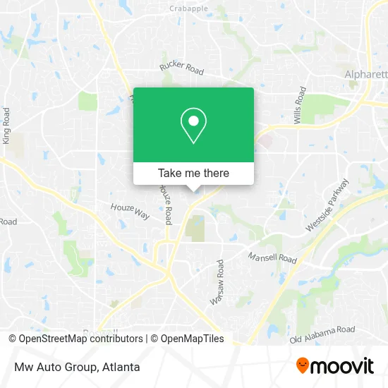 Mw Auto Group map