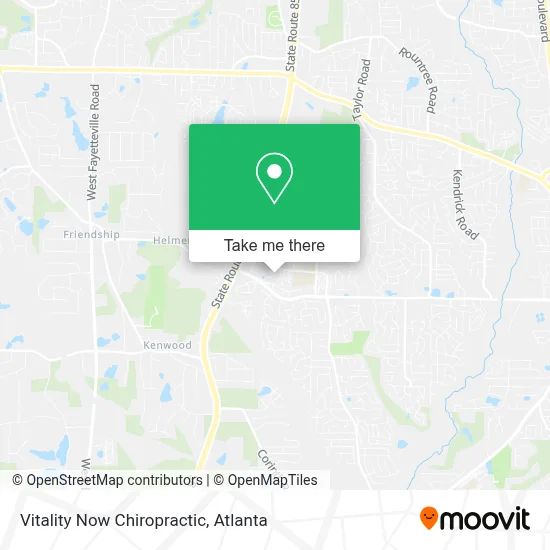 Vitality Now Chiropractic map