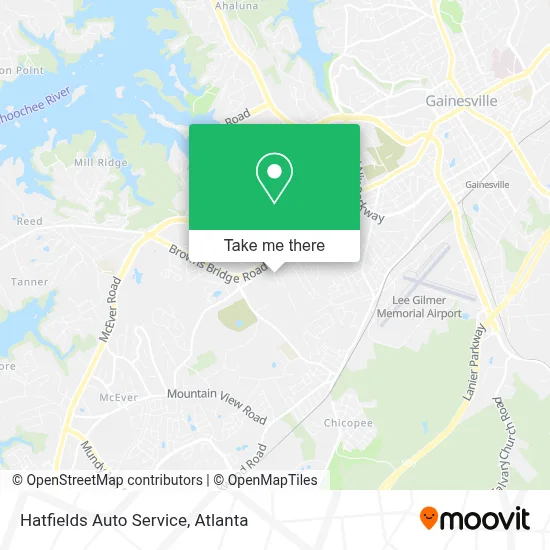 Hatfields Auto Service map