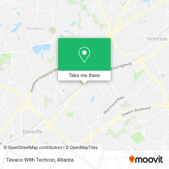 Texaco With Techron map