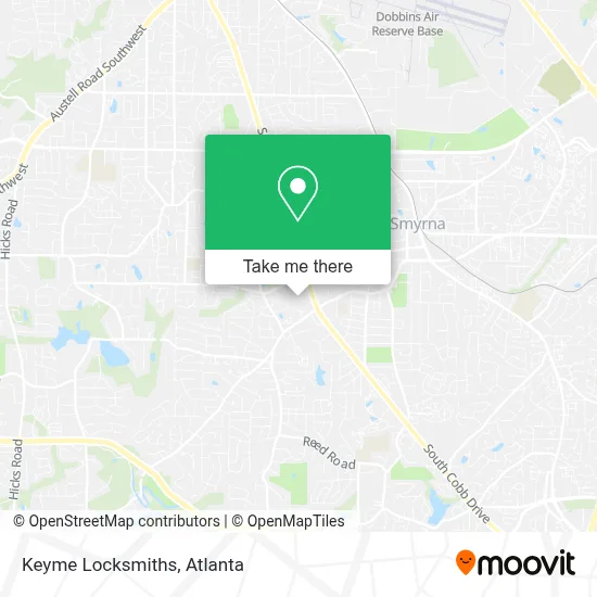Keyme Locksmiths map