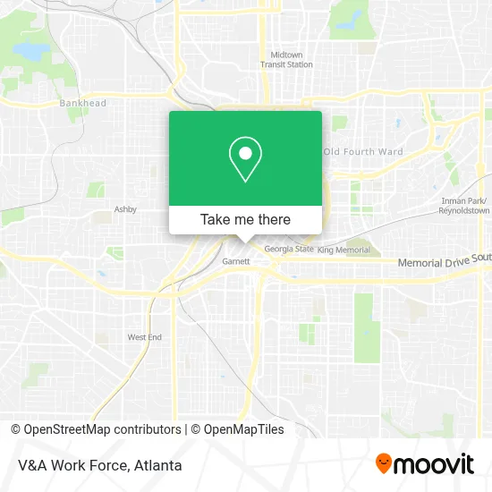 V&A Work Force map