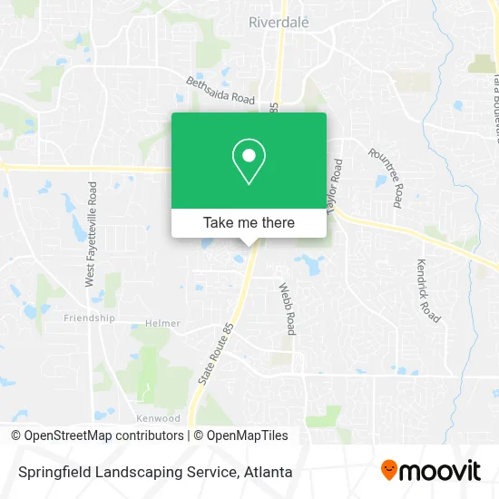 Springfield Landscaping Service map