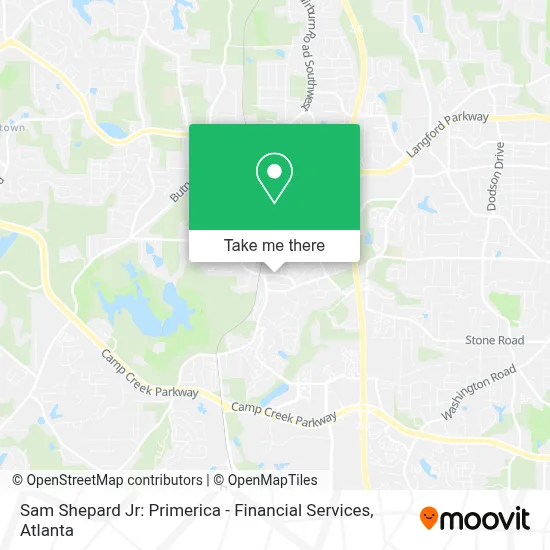 Sam Shepard Jr: Primerica - Financial Services map