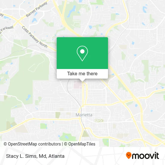 Stacy L. Sims, Md map