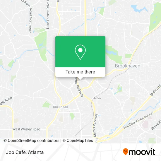 Job Cafe map
