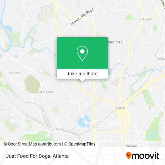 Just Food For Dogs map