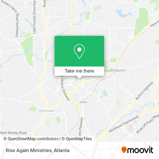 Rise Again Ministries map