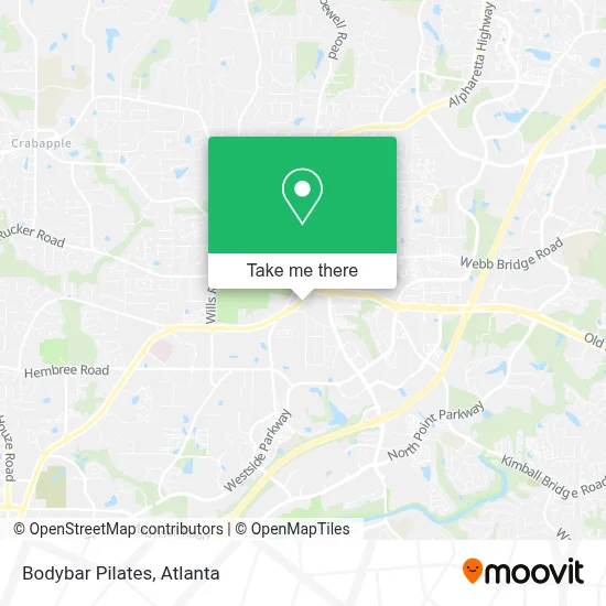 Bodybar Pilates map