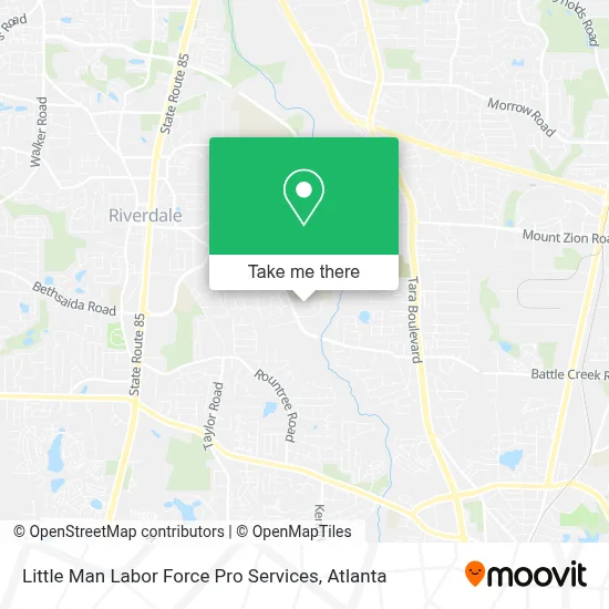 Little Man Labor Force Pro Services map