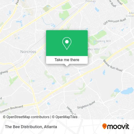 The Bee Distribution map