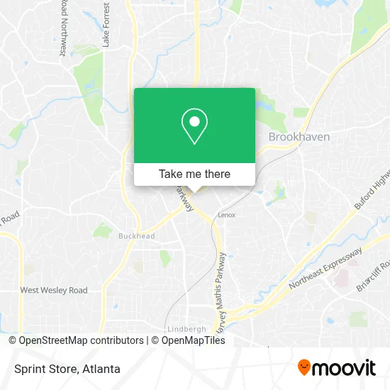 Sprint Store map