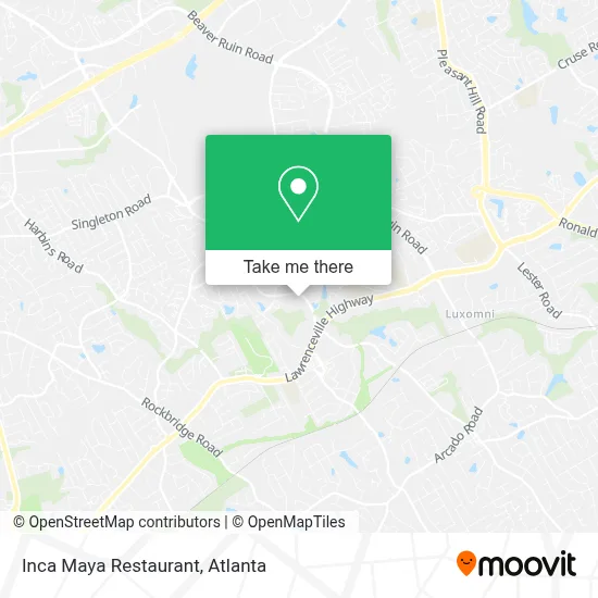 Inca Maya Restaurant map