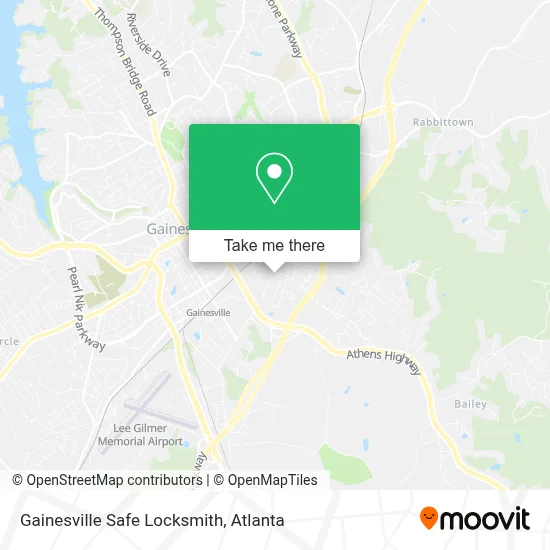 Gainesville Safe Locksmith map
