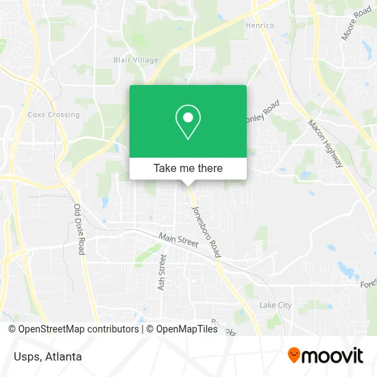 Usps map