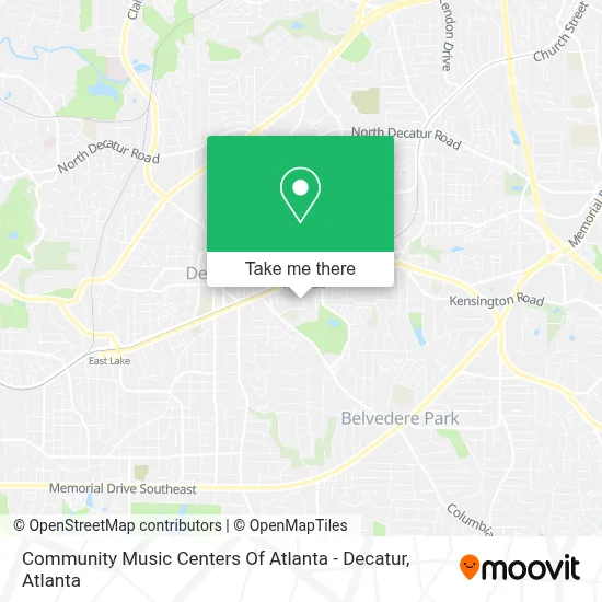 Community Music Centers Of Atlanta - Decatur map