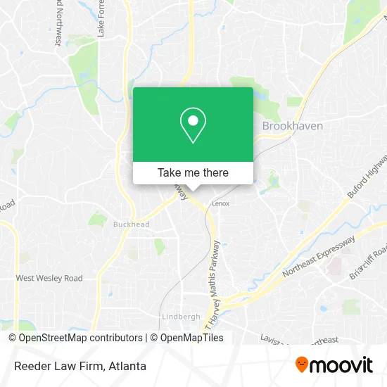 Reeder Law Firm map