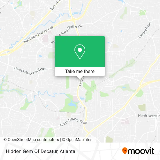 Hidden Gem Of Decatur map