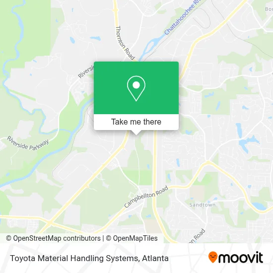 Toyota Material Handling Systems map