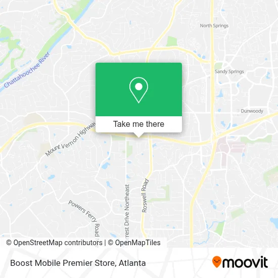 Boost Mobile Premier Store map
