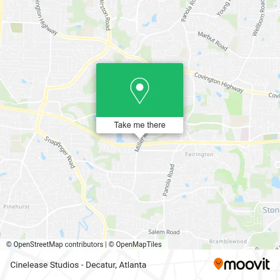 Cinelease Studios - Decatur map