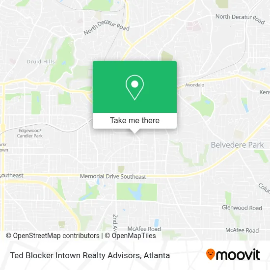 Ted Blocker Intown Realty Advisors map