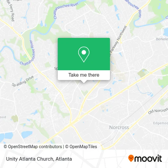 Unity Atlanta Church map