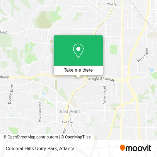 Colonial Hills Unity Park map