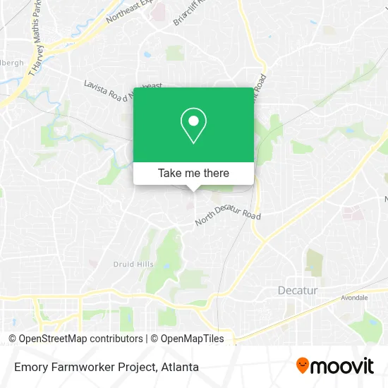 Emory Farmworker Project map