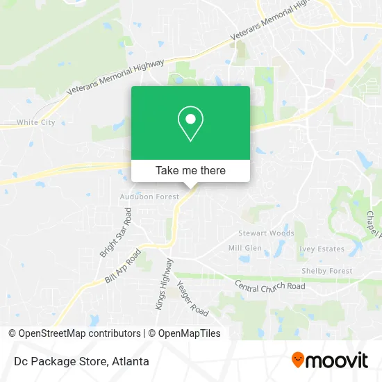 Dc Package Store map